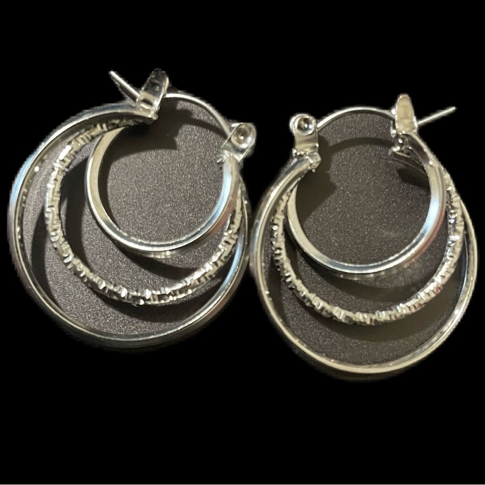 Silver Hoop Earrings